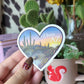 I Love AZ Heart Shaped OG Art Nature Vinyl Sticker