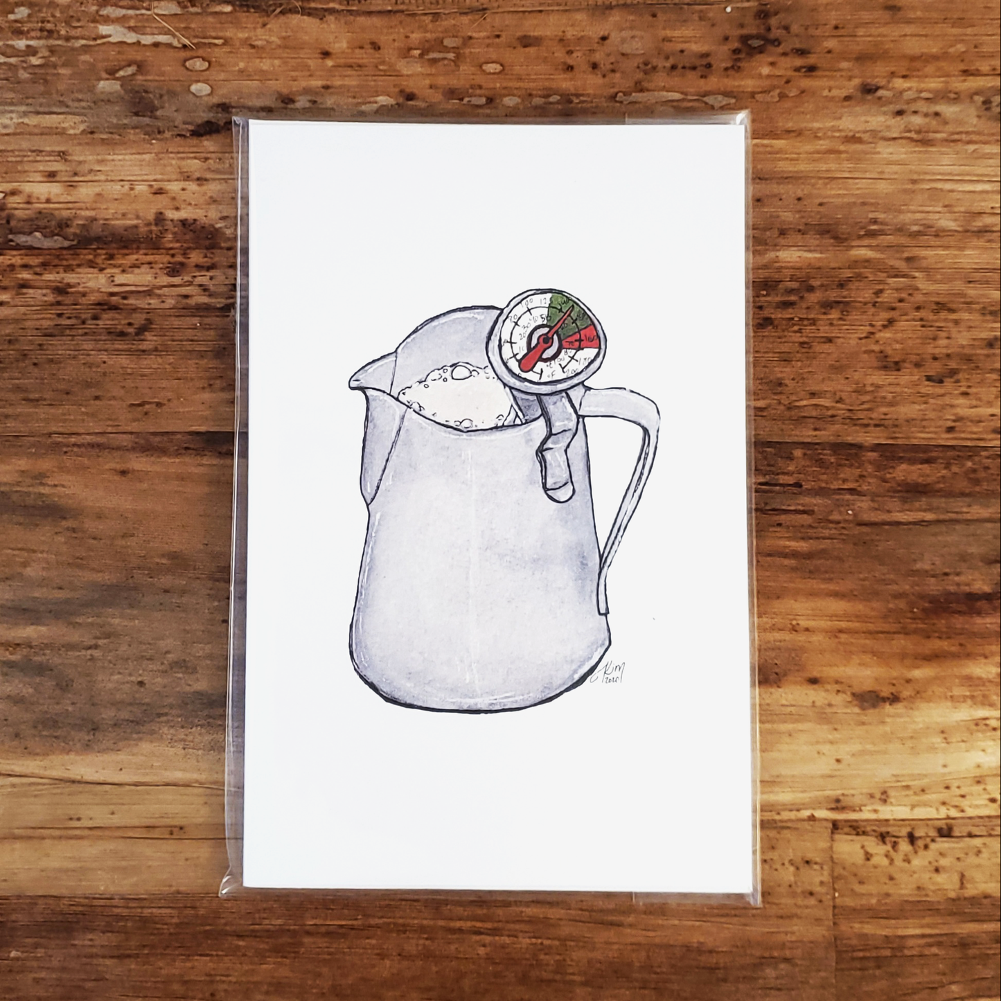 Gouache Coffee Series: Milk Pitcher Print