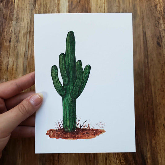 AZ Series Saguaro Cactus Print