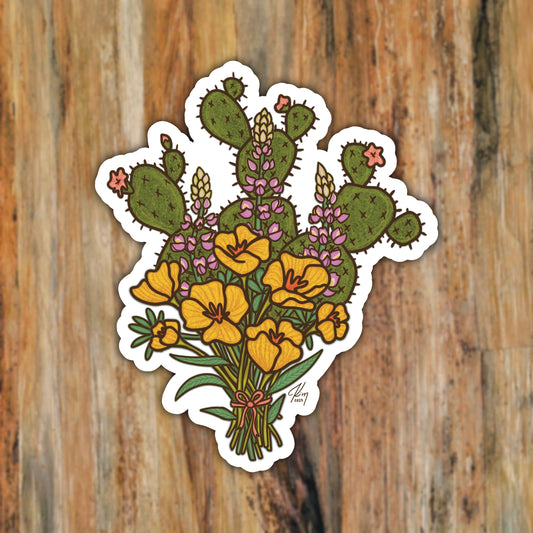 Arizona Bouquet Nature Vinyl Sticker