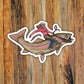 Trout Cowgirl OG Art Vinyl Sticker