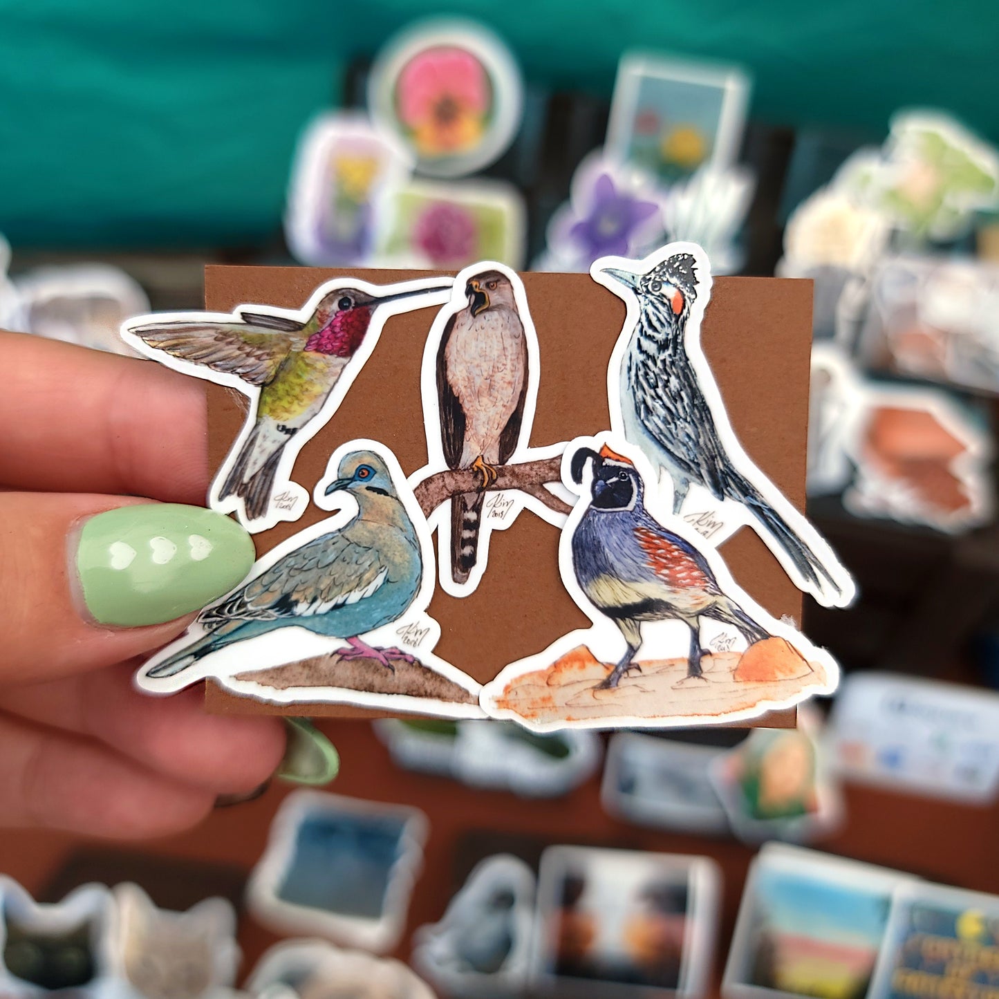 Mini AZ Series Birds Stickers