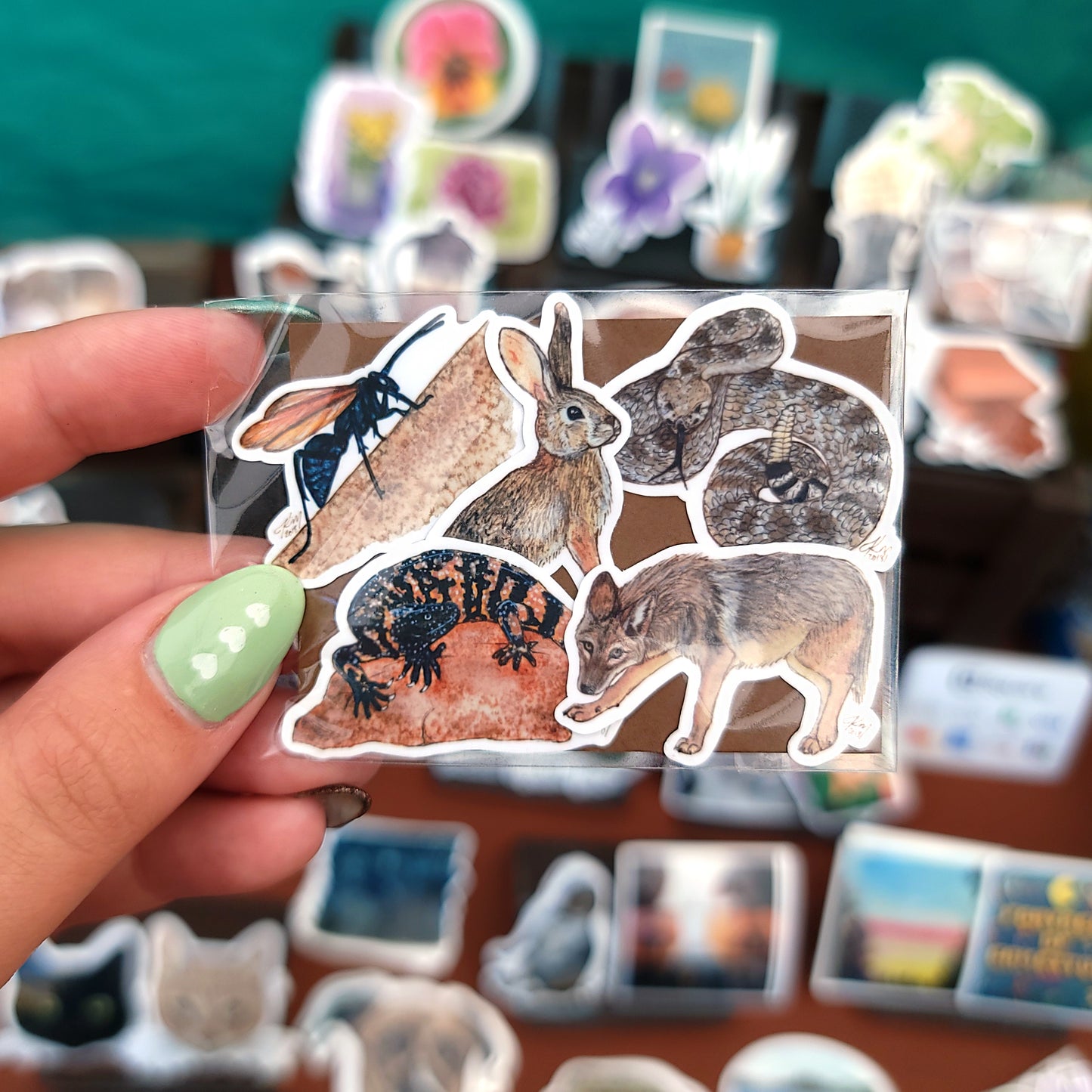 Mini AZ Series Critters Stickers