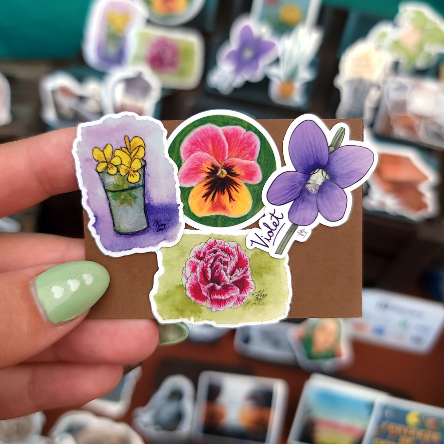 Mini Nature Flowers Stickers