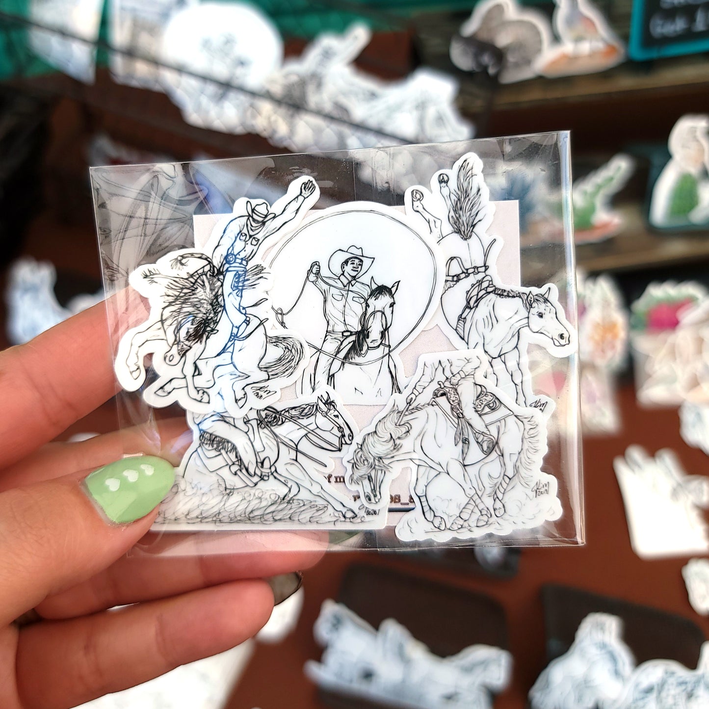 Mini Rodeo Horse Stickers