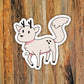 Deer Fox "Twig" Hilda Fan OG Art Vinyl Sticker