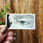 Blue Eyes Watercolor “Distance” OG Art Vinyl Sticker