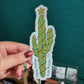 Happy Holidays From AZ Saguaro Cactus Vinyl Sticker