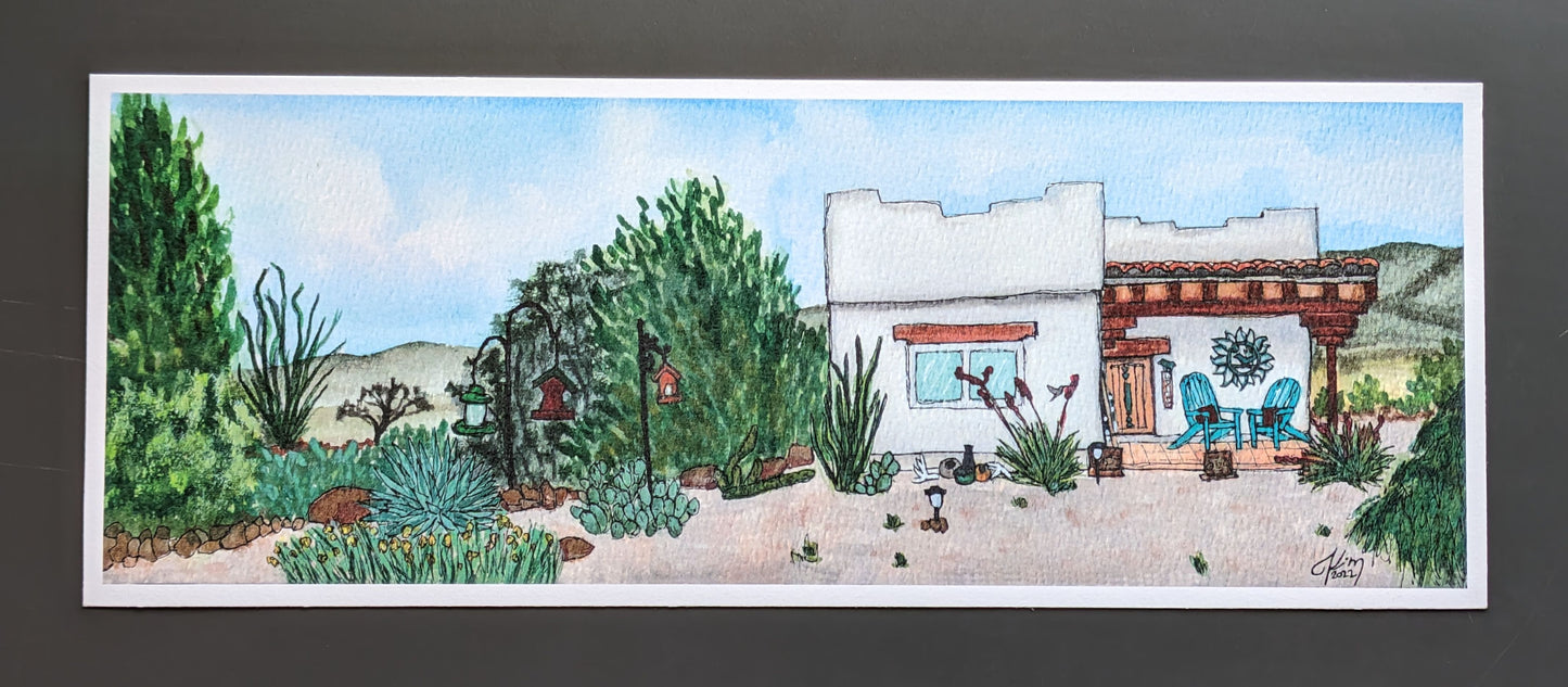 Cottonwood Casita 12"×4.5" AZ Series Print