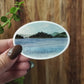 Flathead Lake Montana Plein Air Watercolor Nature Vinyl Sticker