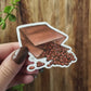 Gouache Coffee Series: Coffee Beans Vinyl Sticker