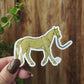 Akhal-Teke Golden Horse Vinyl Sticker
