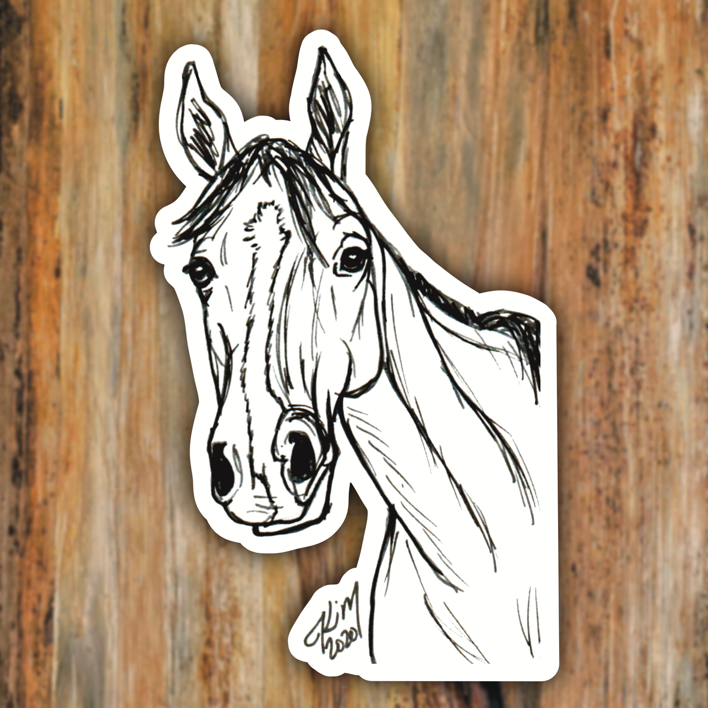 Buddy the Horse Vinyl Sticker