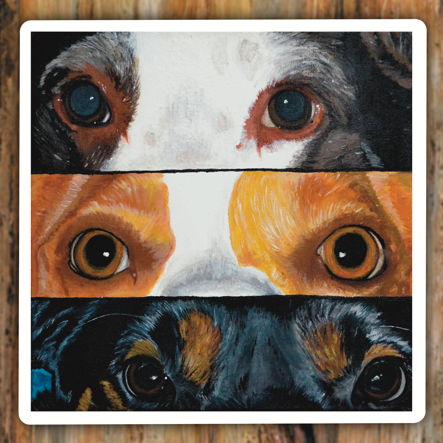 Dog Eyes Pet Art Vinyl Sticker