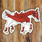 Dragon Horse Armor Vinyl Sticker