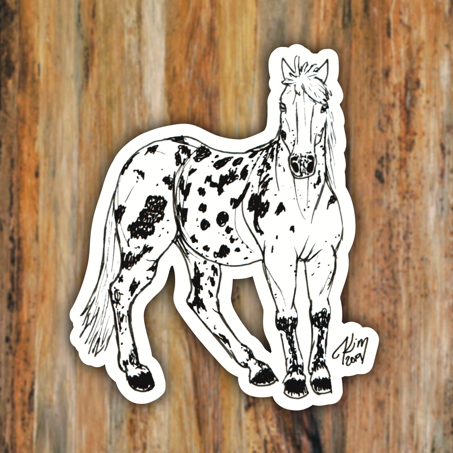 Ghost Heartland Horse Vinyl Sticker