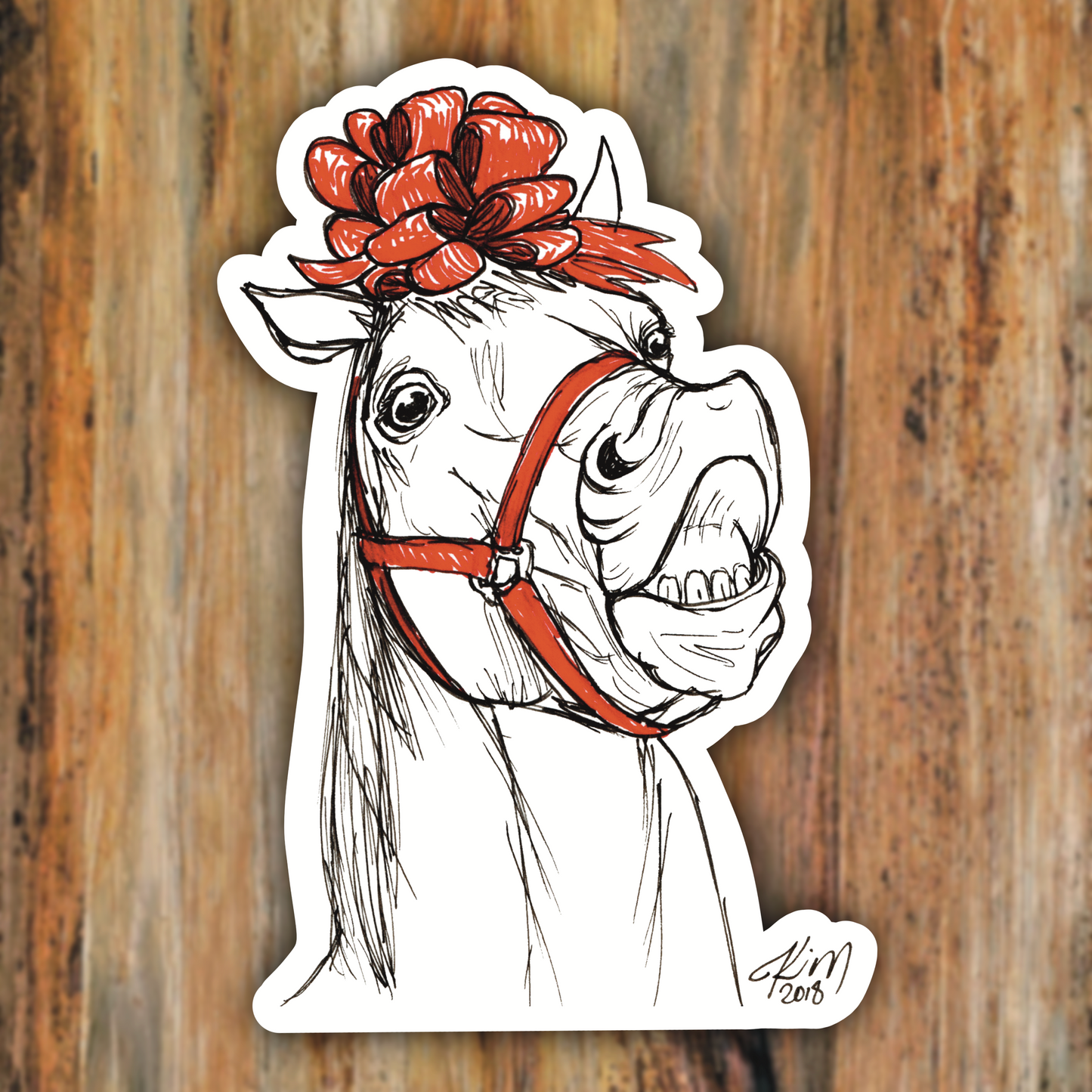Gift Horse Vinyl Sticker