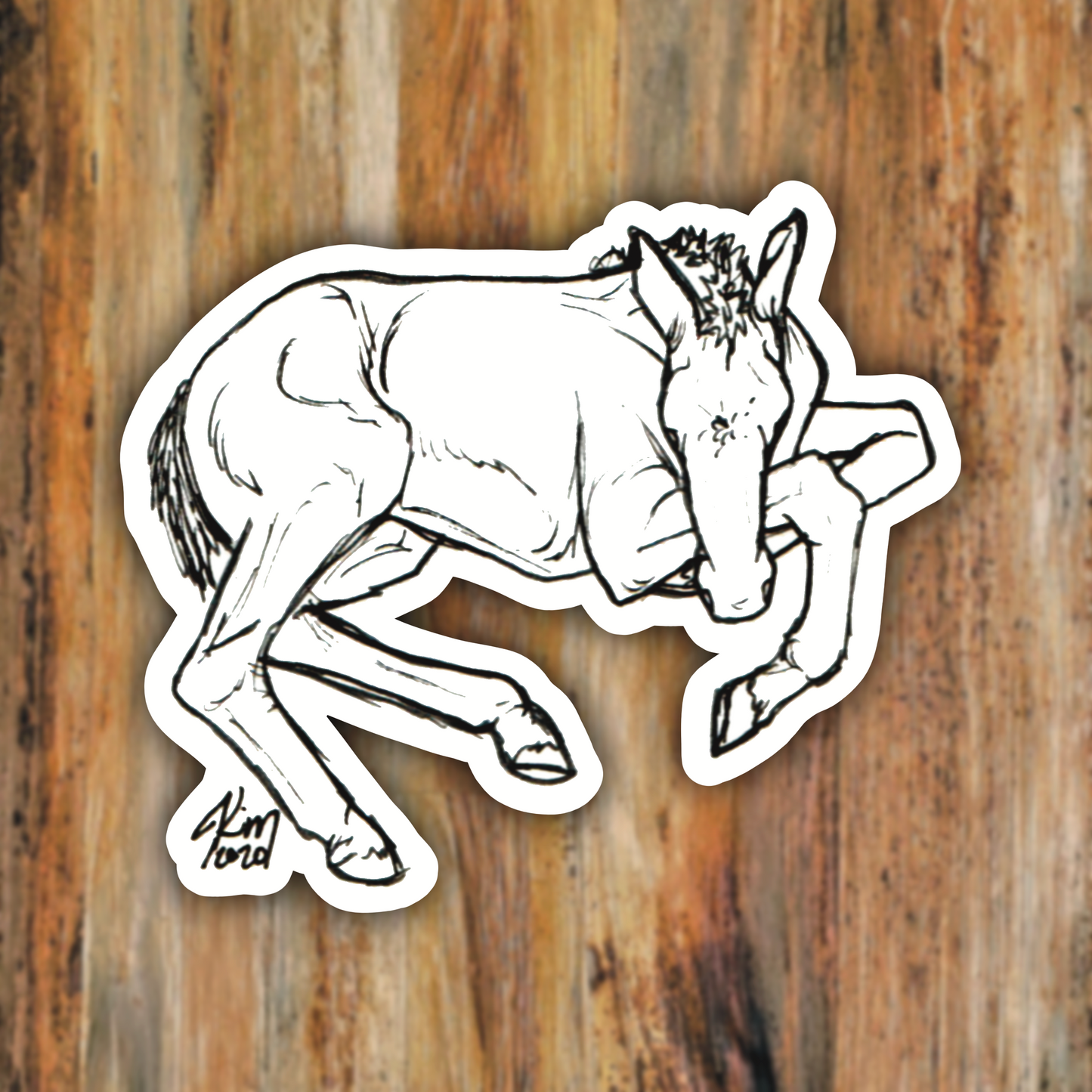 Hope Foal Horse Vinyl Sticker