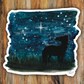 Night Sky Silhouette Horse Vinyl Sticker