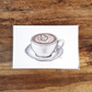 Gouache Coffee Series: Latte Print