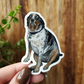 Trixie the Catahoula Coonhound Pet Art Vinyl Sticker