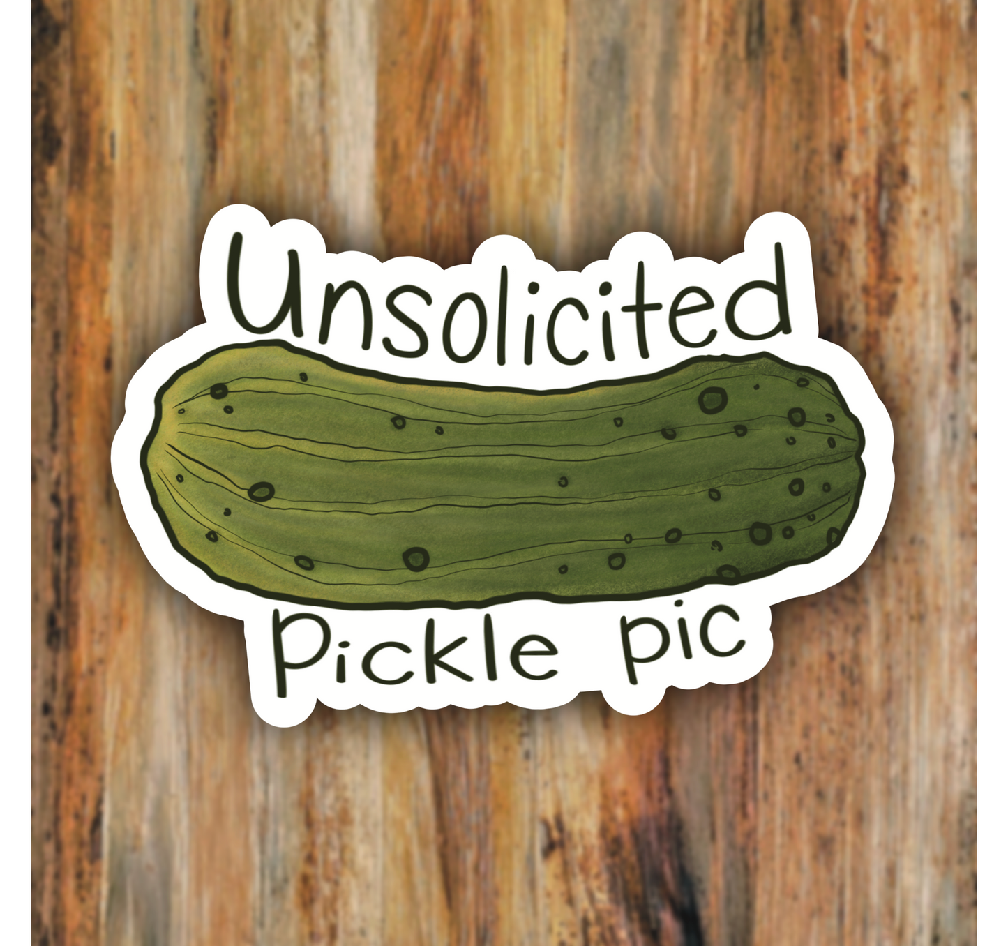 Unsolicited Pickle Pic Uncensored OG Art Vinyl Sticker
