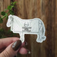 Eighty Dollar Champion Snowman Horse Vinyl Sticker