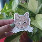 Pet Portrait "Simba" Orange Cat Vinyl Sticker